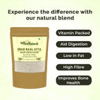 byPureNaturals Urad Daal Atta (Black Lentils Flour) | Grocsy