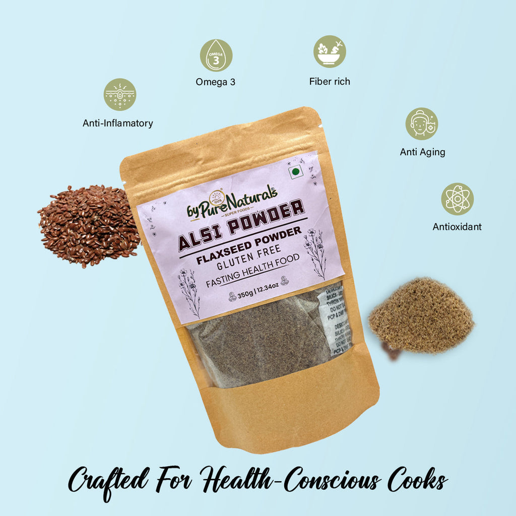 byPureNaturals Alsi Atta (Flaxseed Powder Flour) | Grocsy