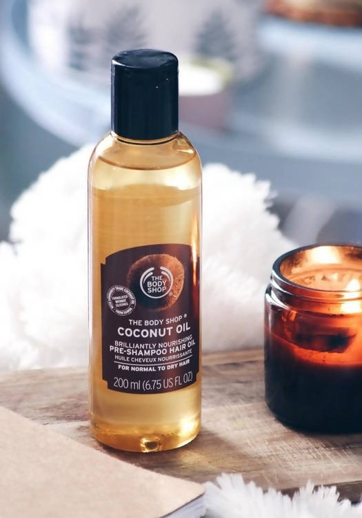 The Body Shop Coconut Oil Brillantly Nourishing Pre-Shampoo Hair Oil | Grocsy