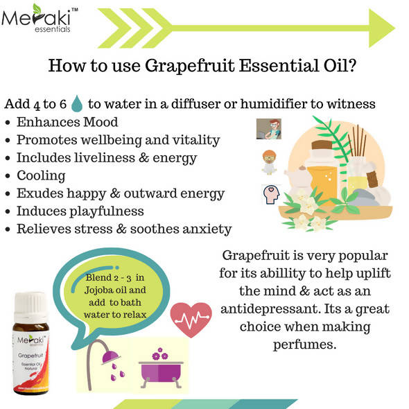 Meraki Essentials Grapefruit Essential Oil | Grocsy