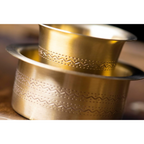 Sidapur Brass Dabara - Etched Matt | Grocsy