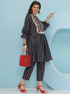 Joban Fashion Blue Printed Co Ord Set | Grocsy