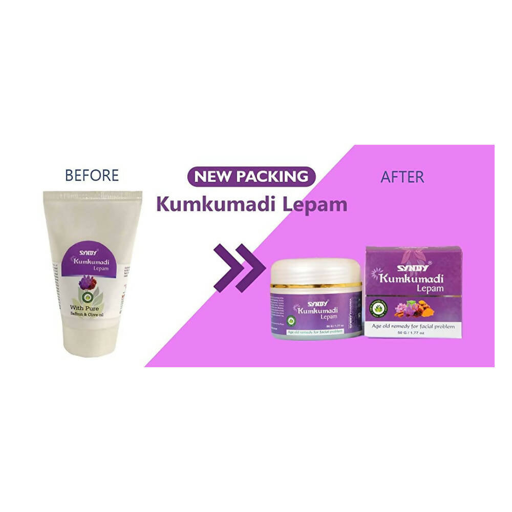 Syndy Pharma Kumkumadi Lepam for Acne, Pimples, Dark Spots, Skin Glow | Grocsy
