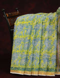 Lime Yellow Floral Design Pure Kota Cotton Saree By Gayathri Reddy Designer Studio | Grocsy