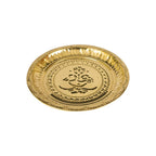 Spillbox Gold-Toned Brass Ganesha Thali Pooja Essential | Grocsy