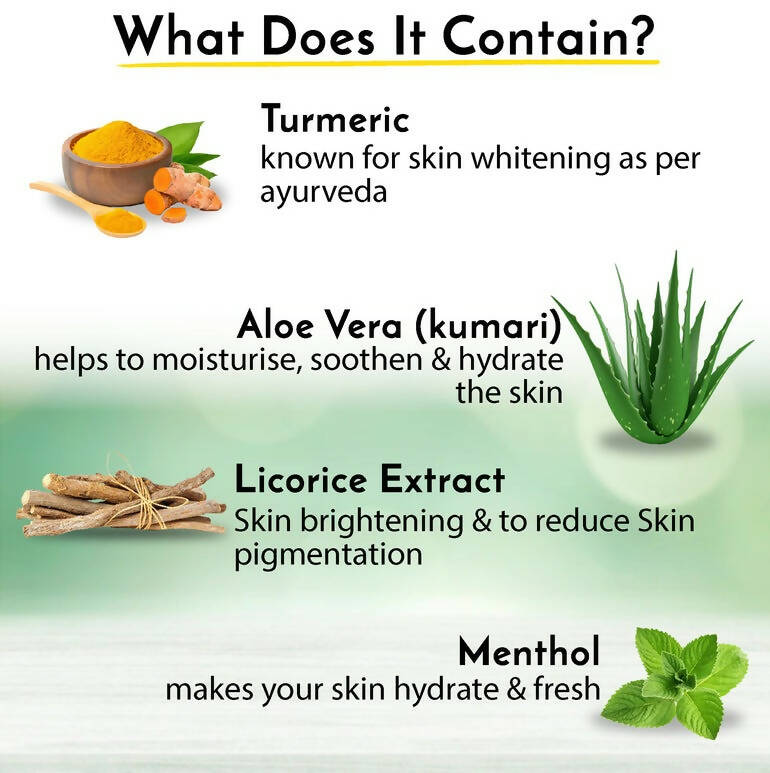Muuchstac Herbal Skin Lightening Haldi Face Wash For Men | Grocsy