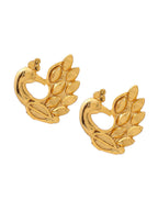 Ruby Raang Gold Peacock Earrings | Grocsy