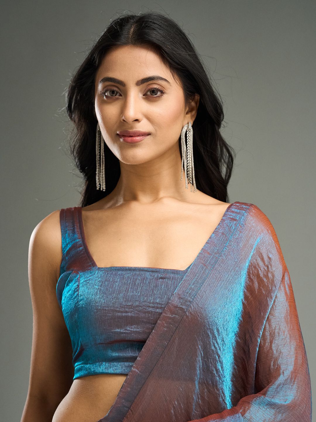 kasee Embellished Silk Blend Saree | Grocsy