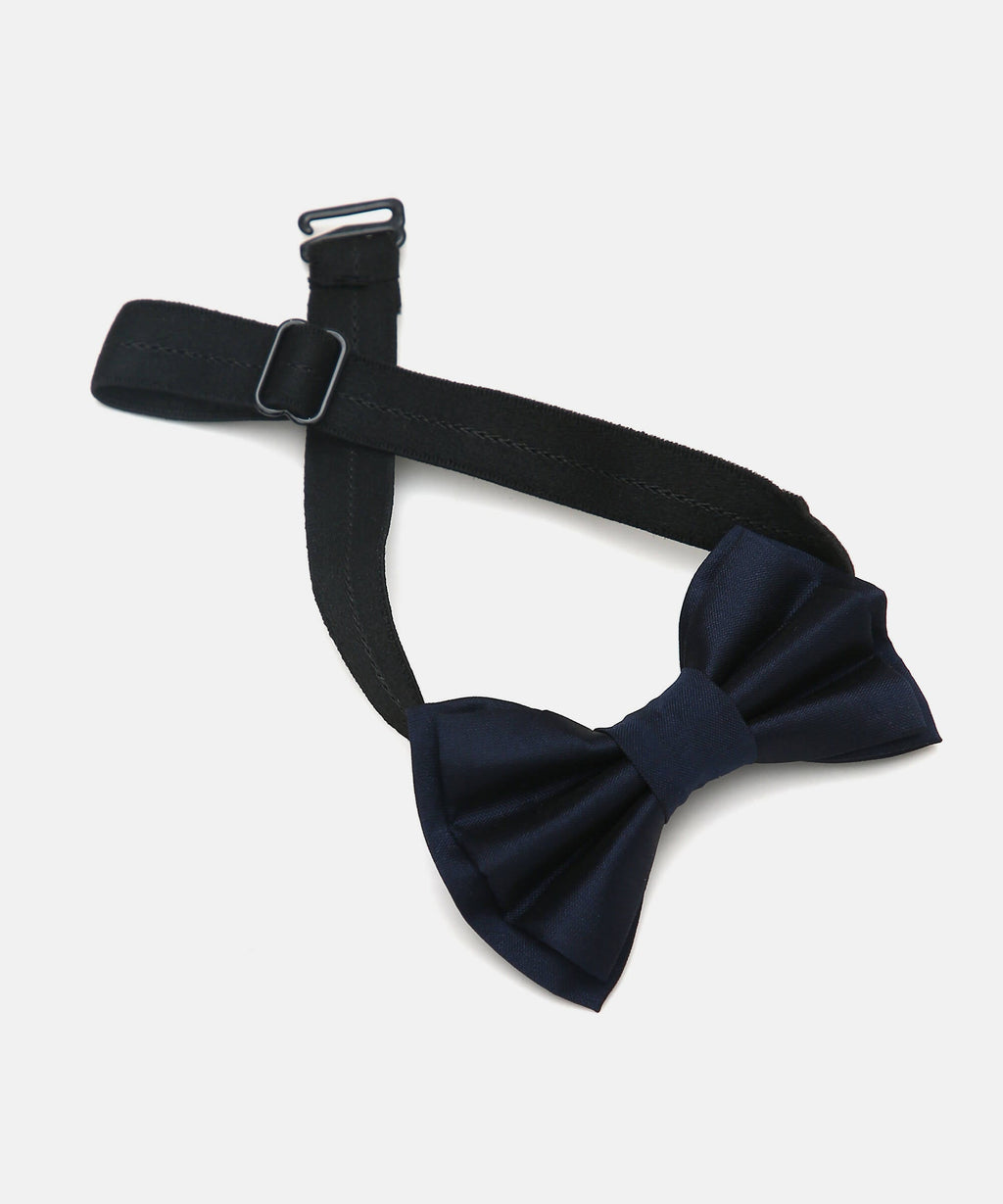 Manet Boys Solid Double Layer Bow - Navy | Grocsy