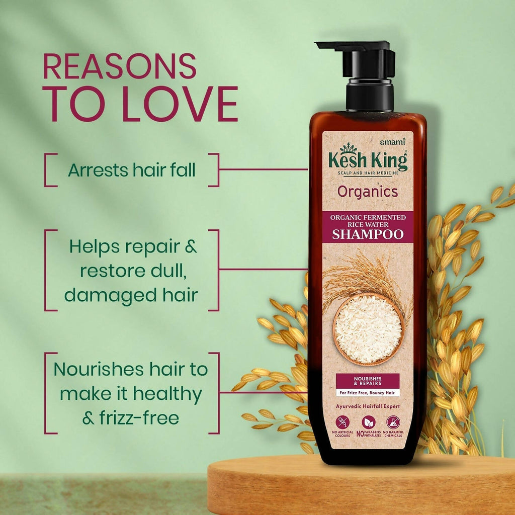 Kesh King Organics - Organic Fermented Rice Water Shampoo | Grocsy