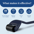 Man Matters Advance Derma Roller For Hair & Beard - 540 Micro 0.5mm Titanium Alloy Needles | Grocsy