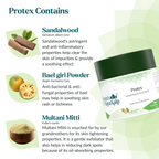Kulsum's Kaya Kalp Protex Nourishing Face Pack With Baelgiri & Sandalwood | Grocsy