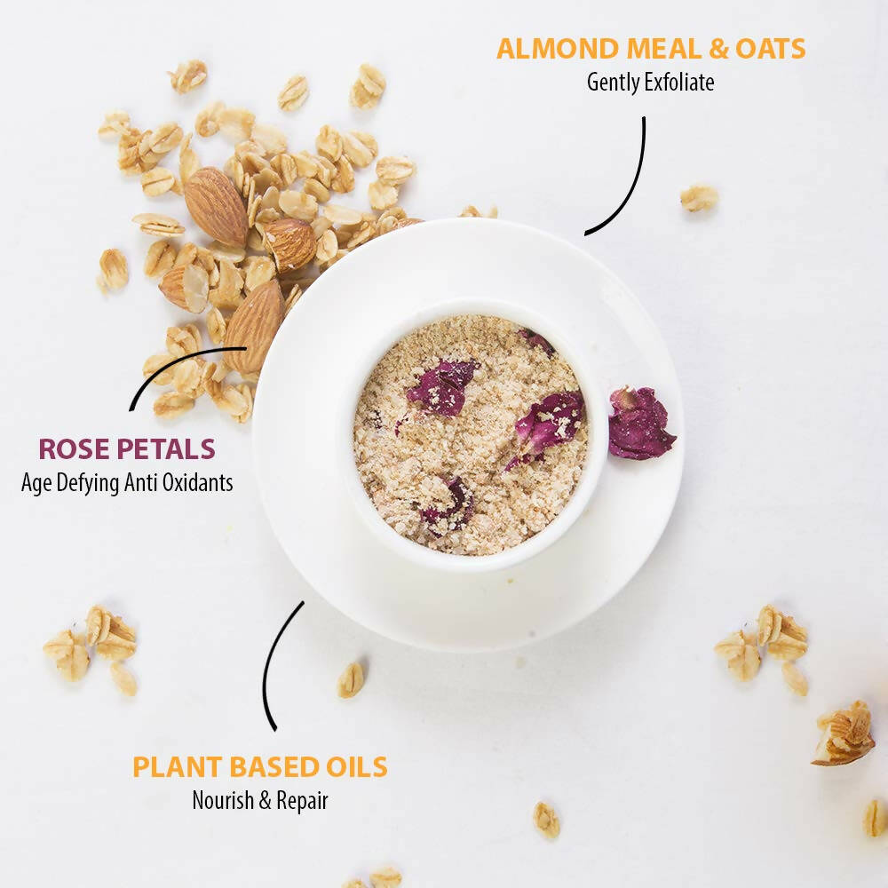Gulnare Skincare Sweet Almond Face Exfoliator | Grocsy