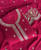 KC Bollywood Style Dark Pink Georgette Suit For Women | Grocsy