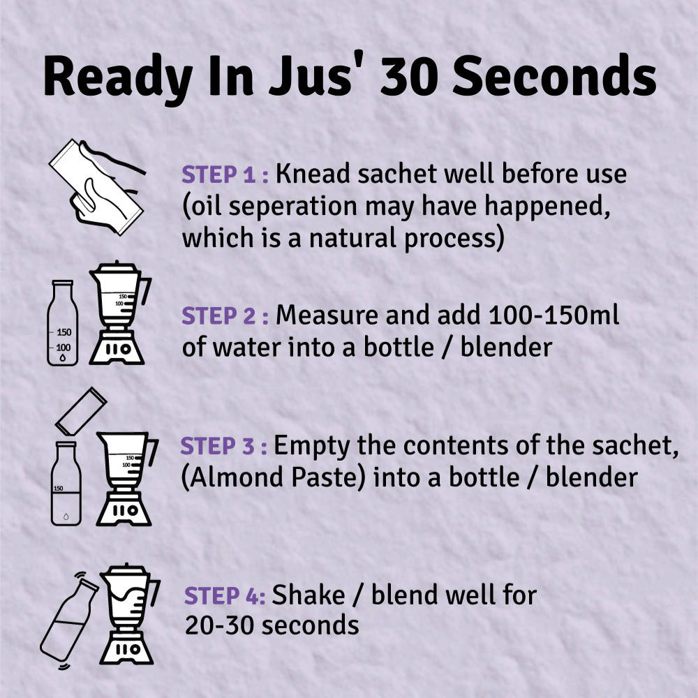 Jus Amazin 30-Second Almond Drink Unsweetened | Grocsy