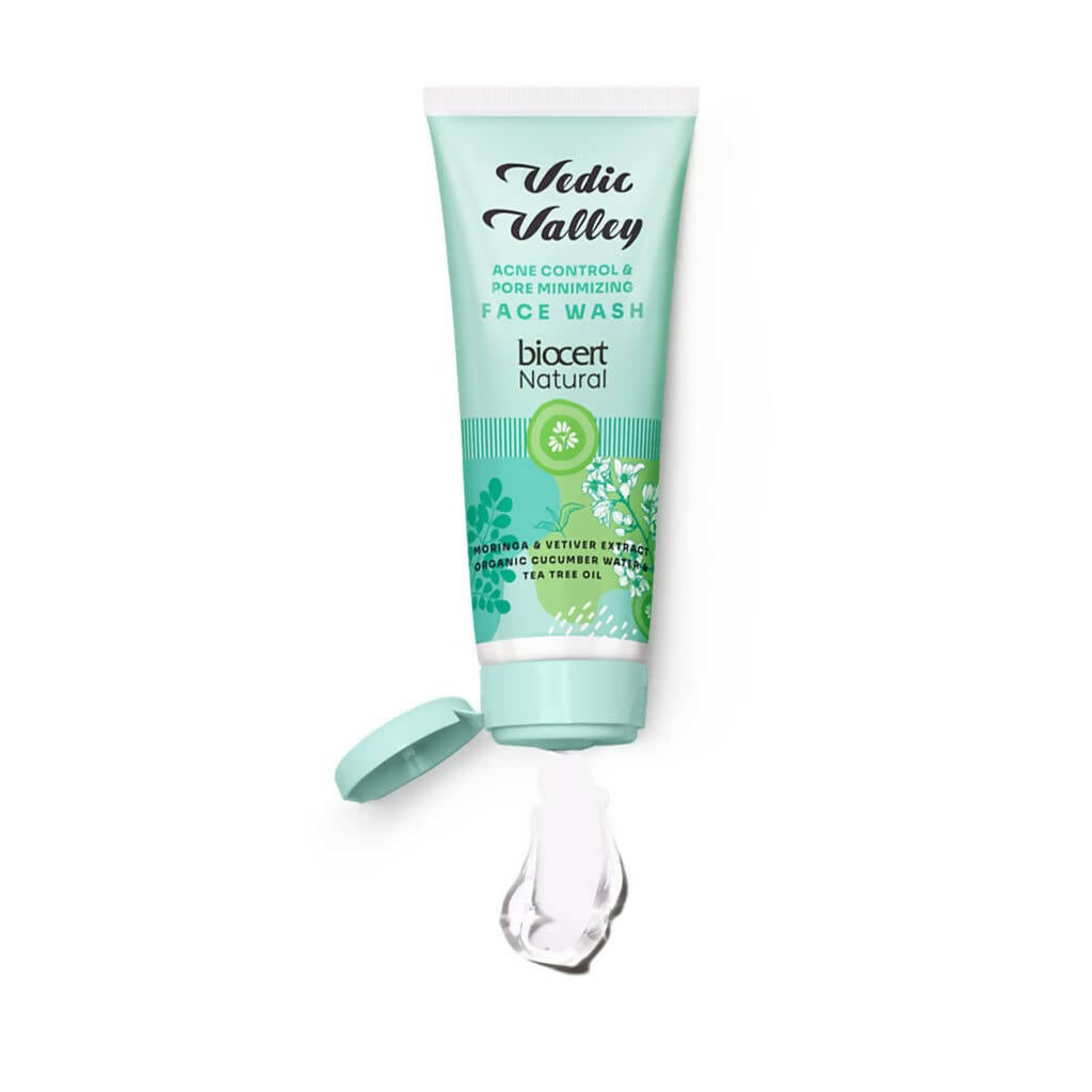 Vedic Valley Acne & Pore Minimizing Face Wash With Moringa & Vetiver | Grocsy