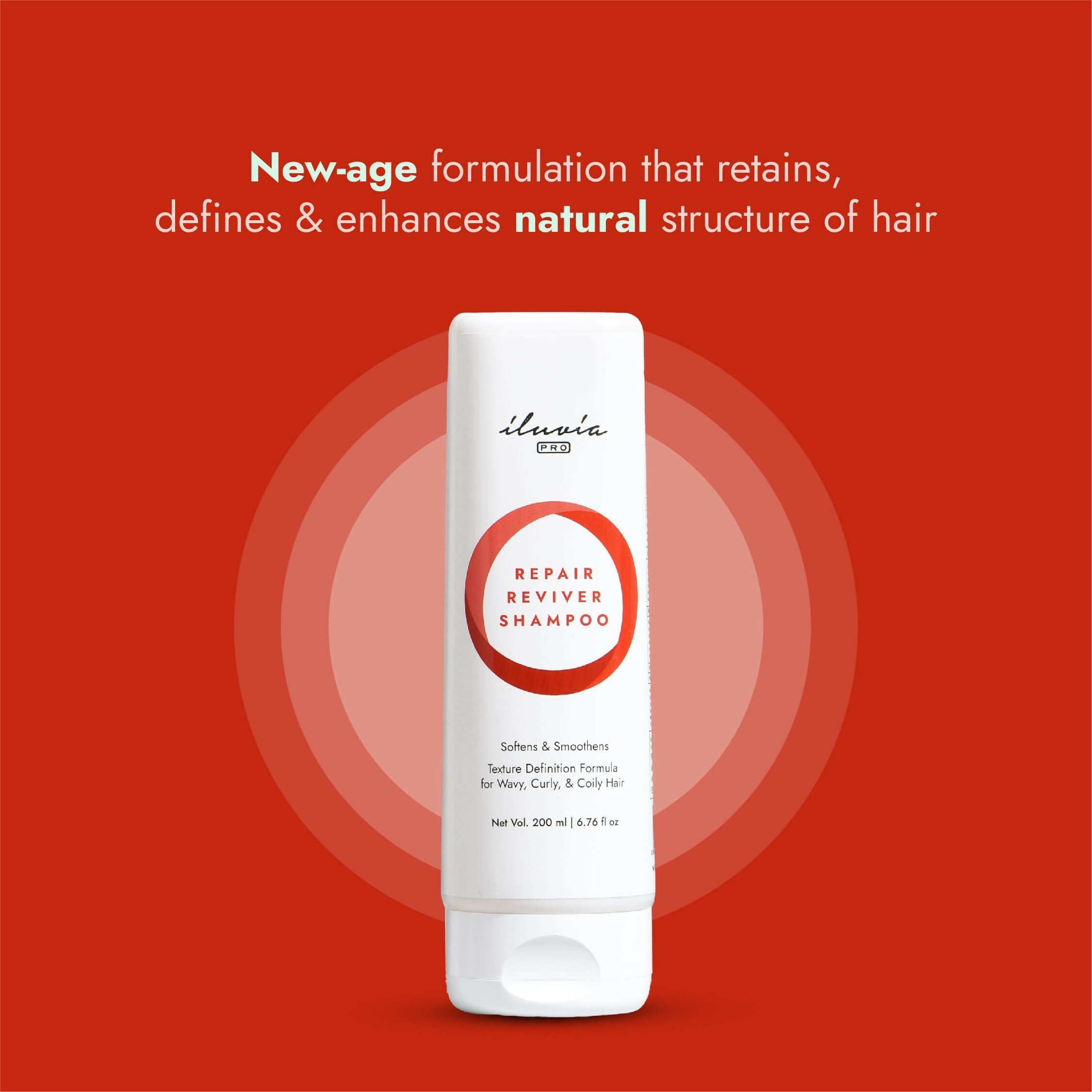iluvia Curly & Wavy Hair - Repair Reviver Shampoo for Natural Definition | Grocsy