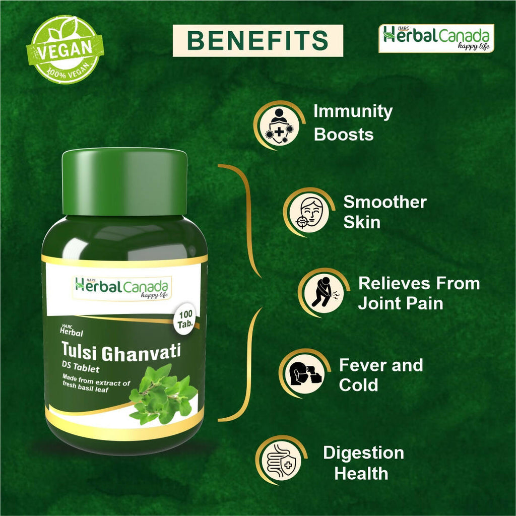 Herbal Canada Tulsi Ghanvati Tablets | Grocsy