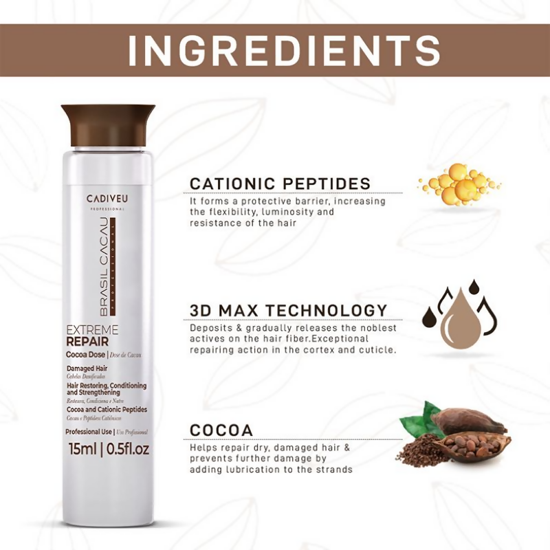 Cadiveu Brasil Cacau Extreme Repair Cocoa Dose | Grocsy