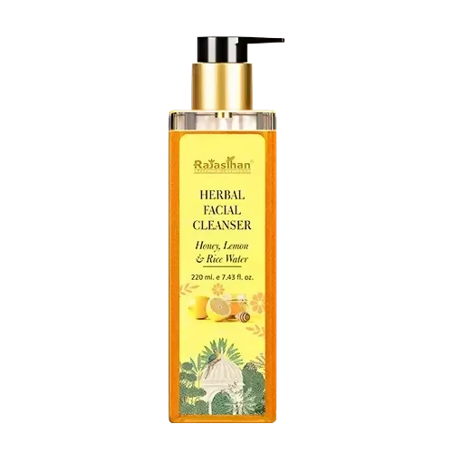 Rajasthan Herbals Herbal Facial Cleanser with Honey, Lemon & Rice Water | Grocsy