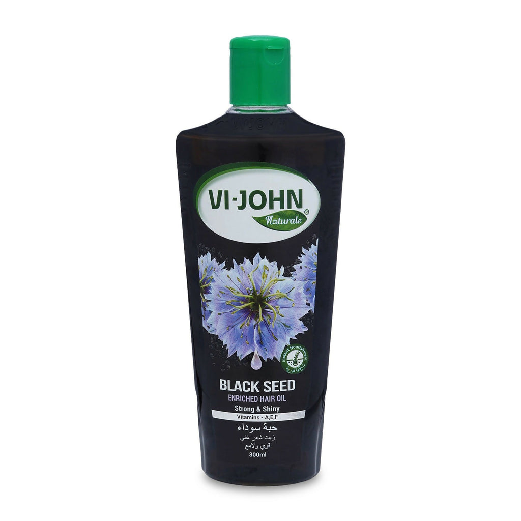VI-JOHN Naturale Black Seed Enriched Hair Oil Strong & Shiny with Vitamin A.E & F | Grocsy