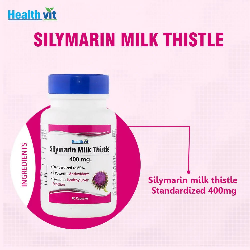 Healthvit Silymarin Milk Thistle Capsules | Grocsy