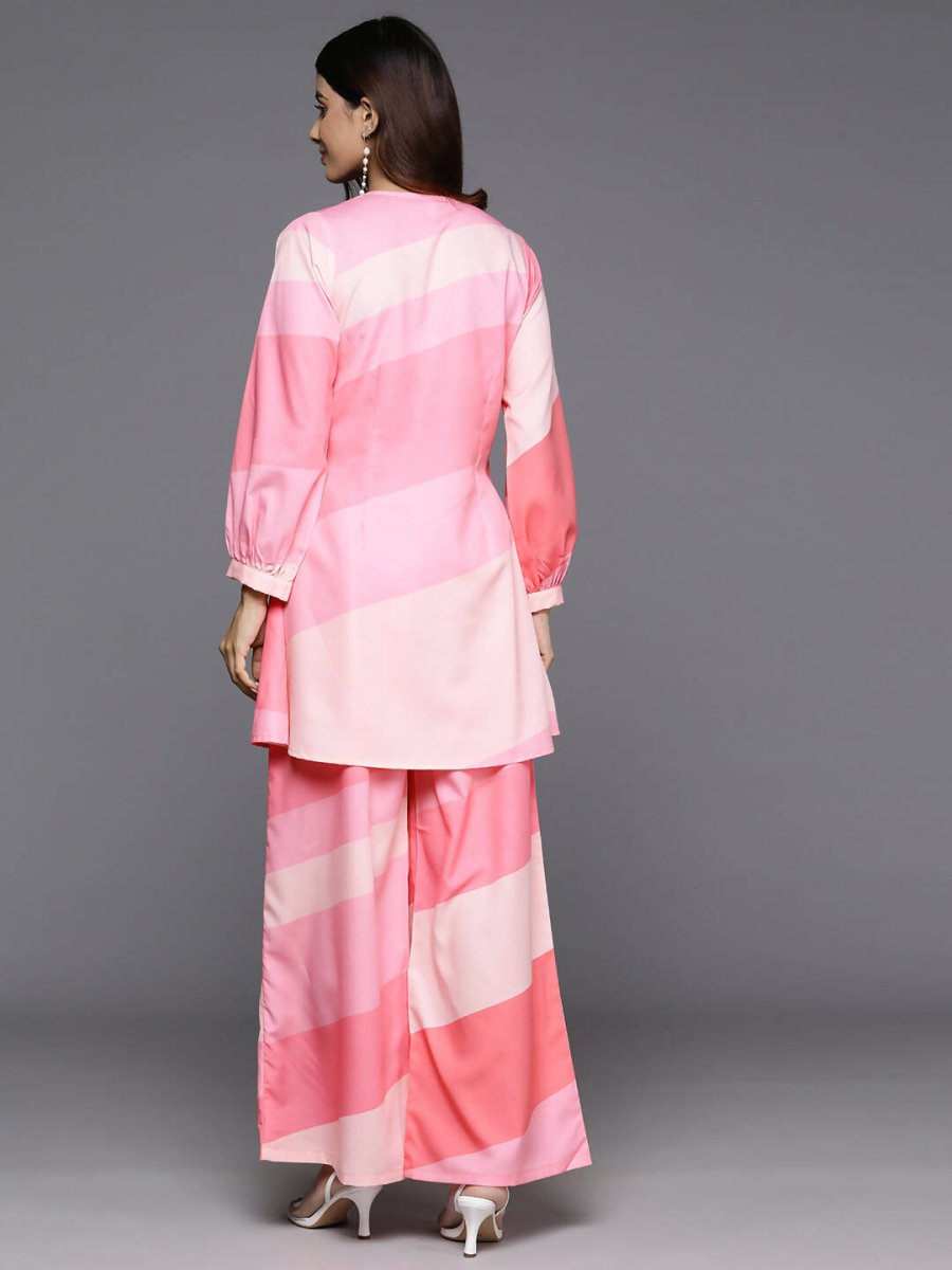 Ahalyaa Women's Traditional Wear Co-ods - Pink | Grocsy