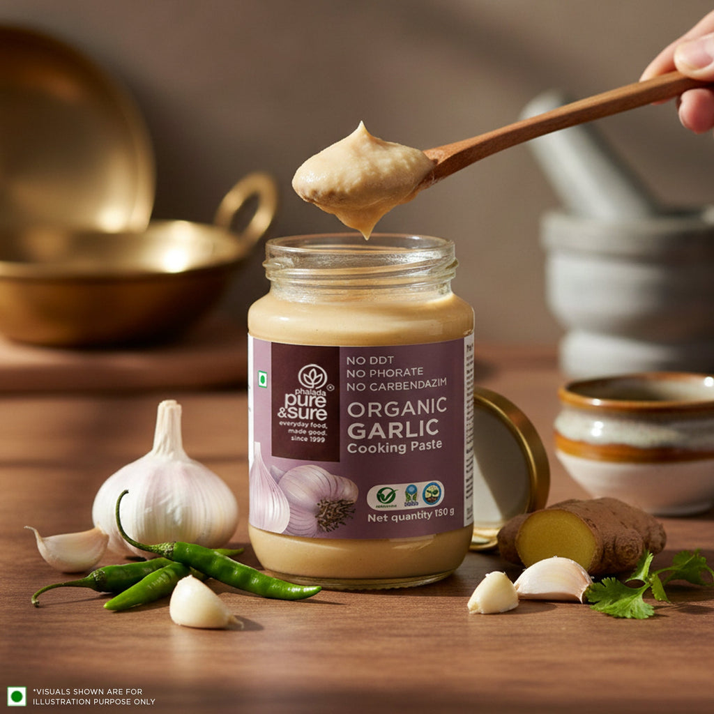 Pure & Sure Organic Garlic Paste | Grocsy
