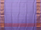Light Green and Lavender Uppada Silk Handloom Plain Saree with Contrast Pallu Design - Global Threads | Grocsy