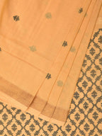 Light Yellow Uppada Cotton Handloom Saree with Jamdani Pallu Design - Global Threads | Grocsy