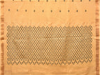 Light Yellow Uppada Cotton Handloom Saree with Jamdani Pallu Design - Global Threads | Grocsy