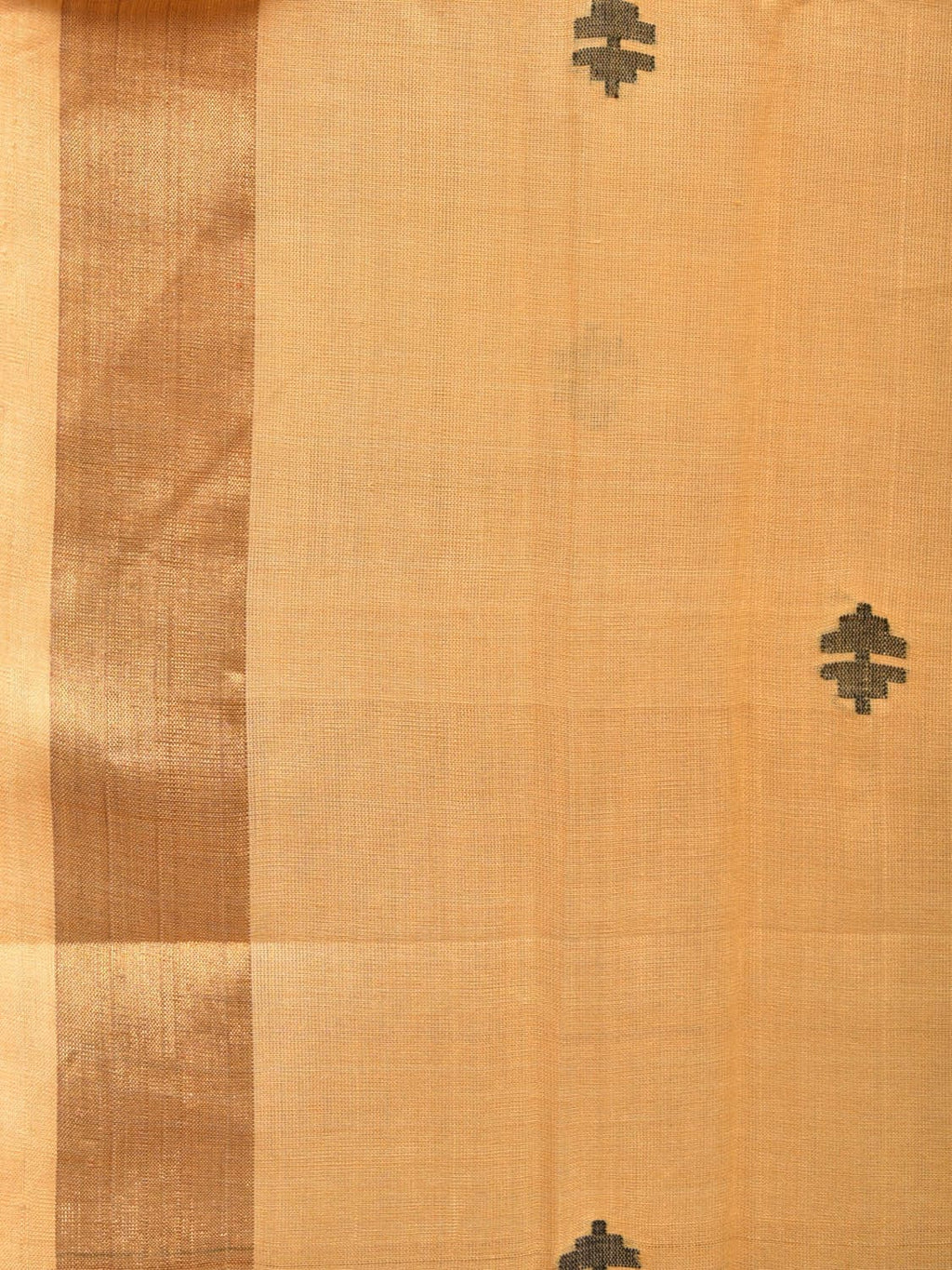 Light Yellow Uppada Cotton Handloom Saree with Jamdani Pallu Design - Global Threads | Grocsy