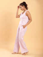 BohoJazz Lilac Linen Smart Co-ords | Grocsy