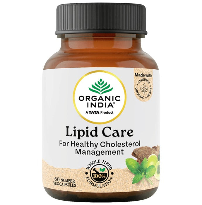 Organic India Lipid care - 60 Capsules Bottle | Grocsy