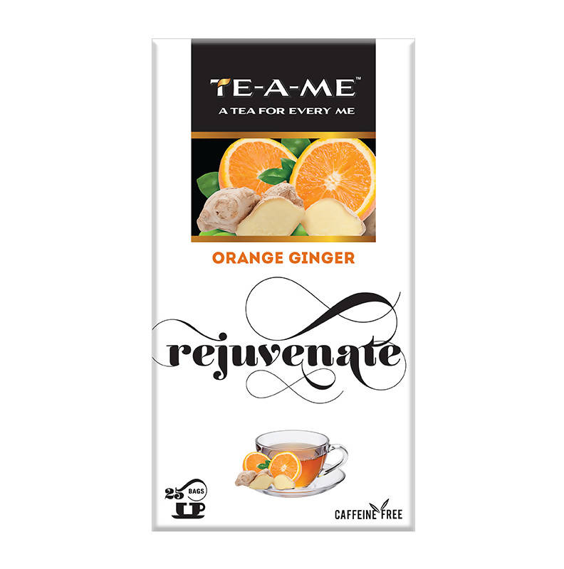 Teame Orange Ginger Rejuvenate Tea Bags | Grocsy