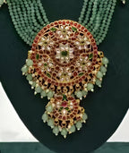 Jewel City Traditional Kundan Beads Bridal Necklace Set Handcrafted Ethnic Indian Jewelry Set | Grocsy