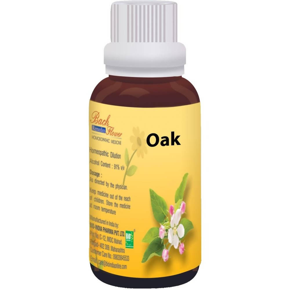 Bio India Homeopathy Bach Flower Oak Dilution | Grocsy