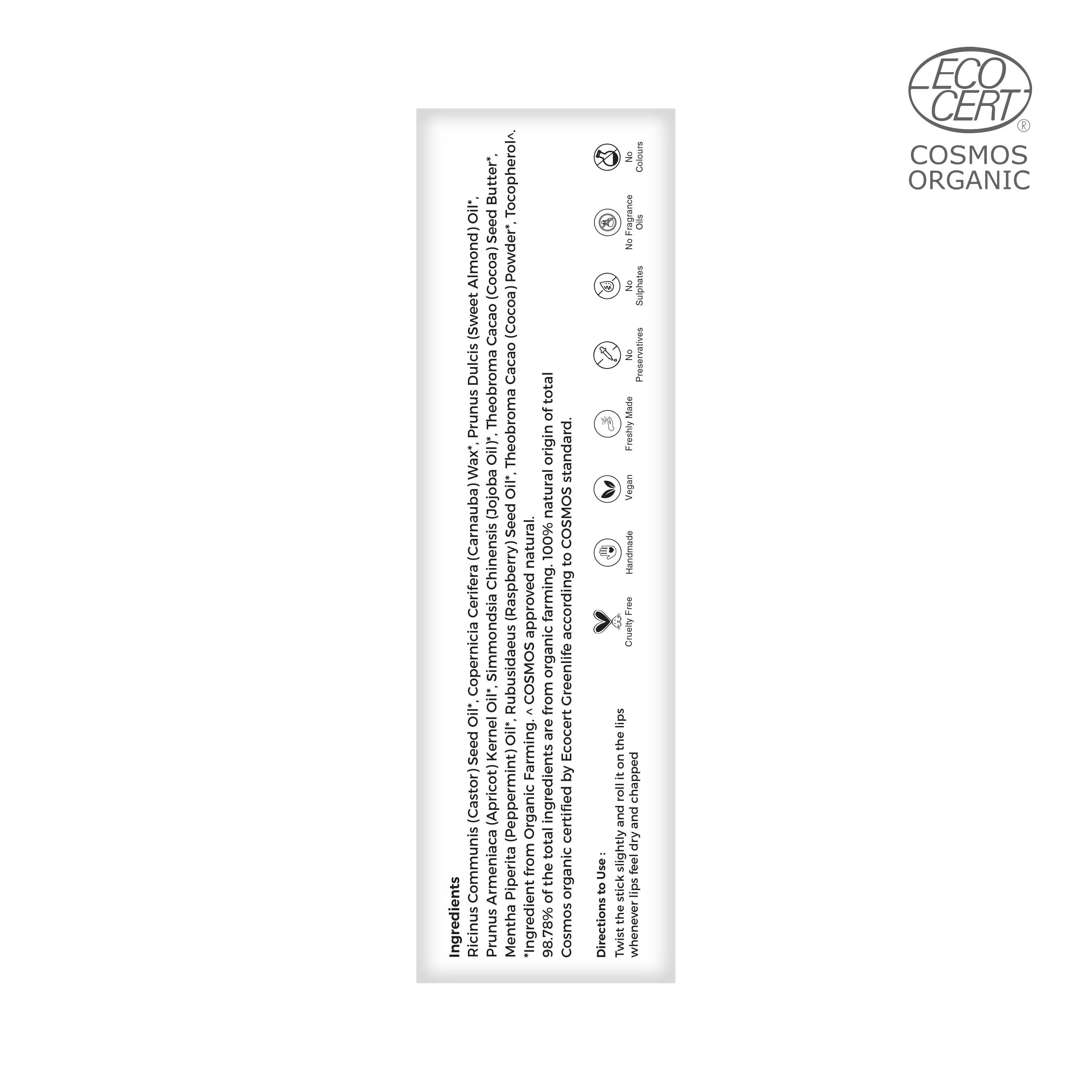 Juicy Chemistry Peppermint & Chocolate Organic Lip Balm | Grocsy