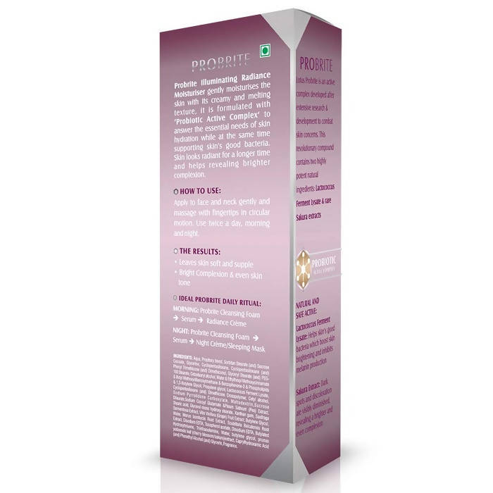 Lotus Herbals Probrite Illuminating Radiance Moisturiser | Grocsy