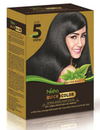 Nisha Henna Based Quick Hair Color Black | Grocsy