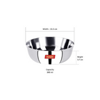 Sumeet Stainless Steel Heavy Gauge Solid Bowl Wati Set with Mirror Finish | Grocsy