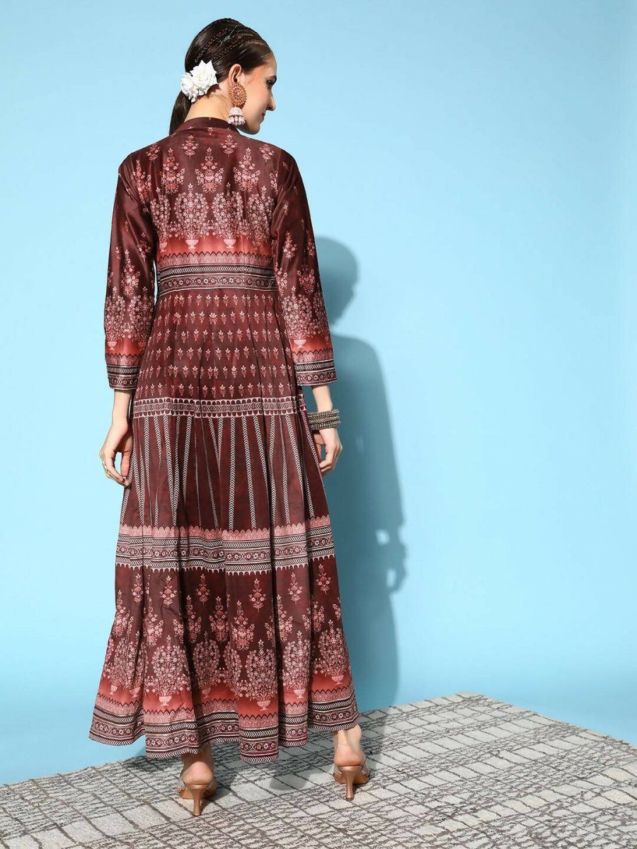 Ahalyaa Women's Beautiful Black Color Digital Print Velvet Kurta | Grocsy