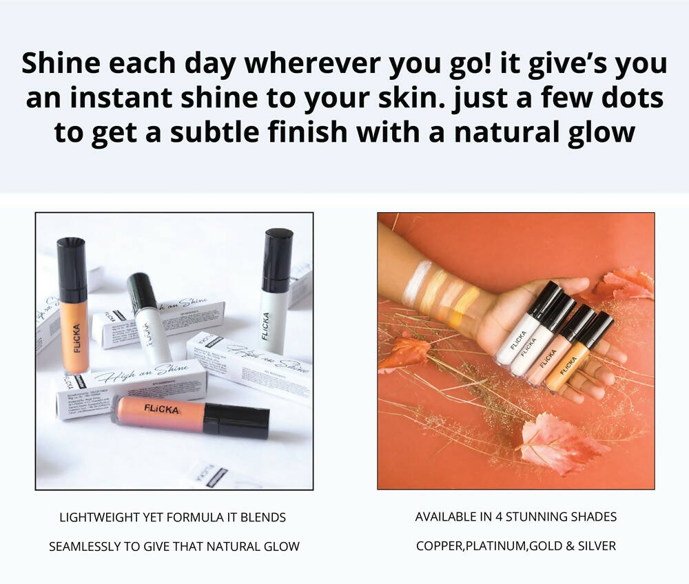 Flicka High On Shine Highlighter - Silver | Grocsy