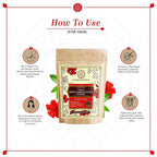 Khadi Natural Organic Henna & Hibiscus Flower Powder | Grocsy