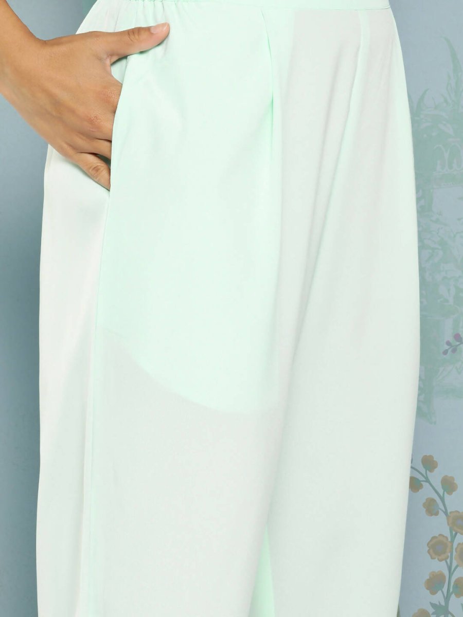 Ahalyaa Women's Traditional wear Kurta Set - Blue | Grocsy