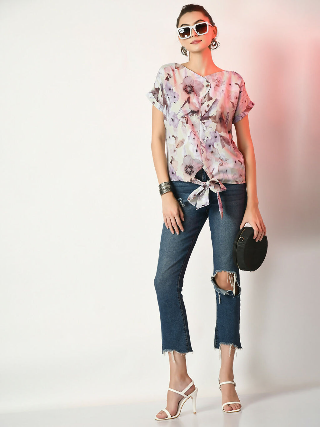 Myshka Women's Multi Printed Top | Grocsy