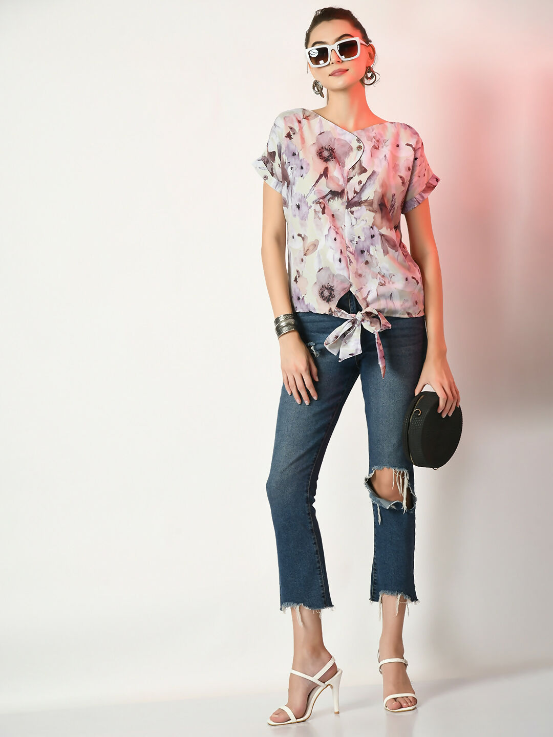 Myshka Women's Multi Printed Top | Grocsy