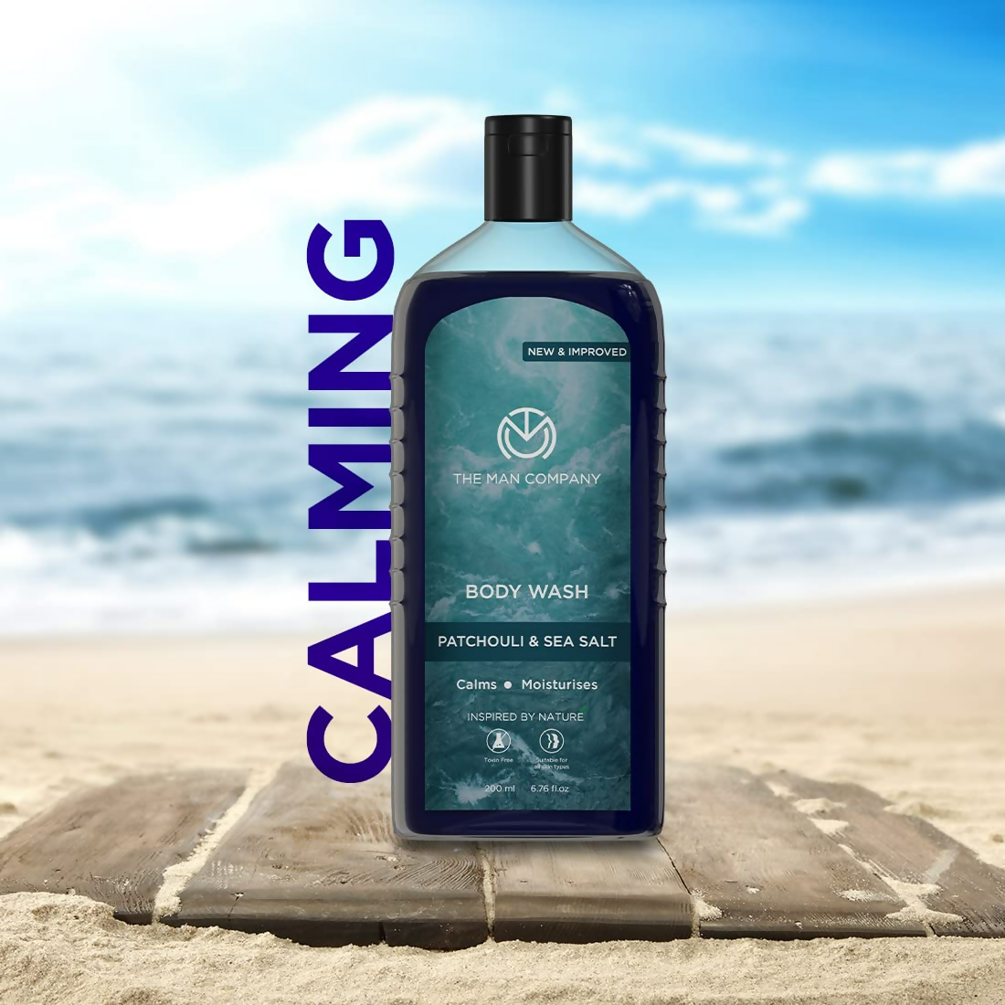 The Man Company Patchouli & Sea Salt Perfumed Body Wash | Grocsy