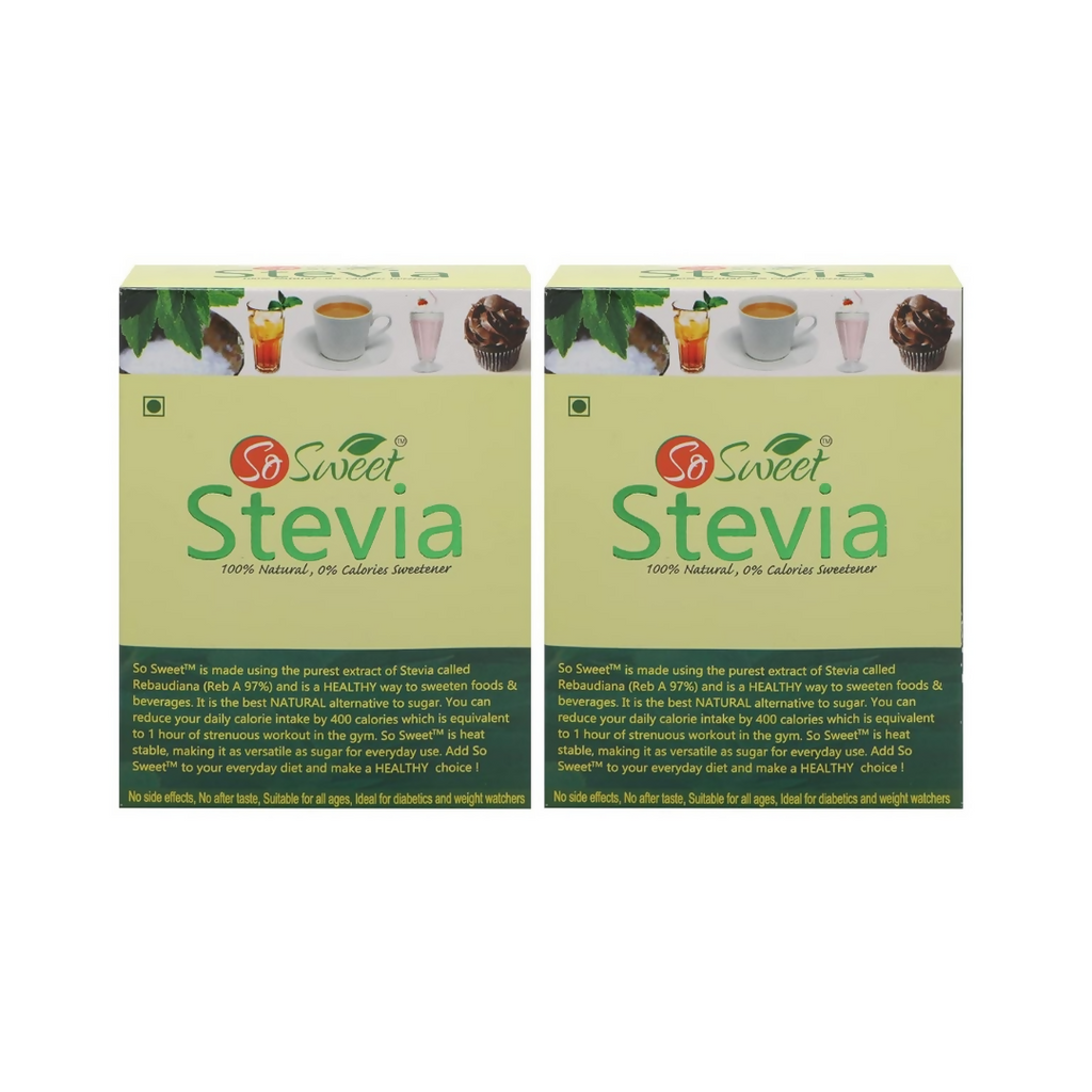 So Sweet Stevia Sachets -50 Sugar Free Natural Sweetener | Grocsy