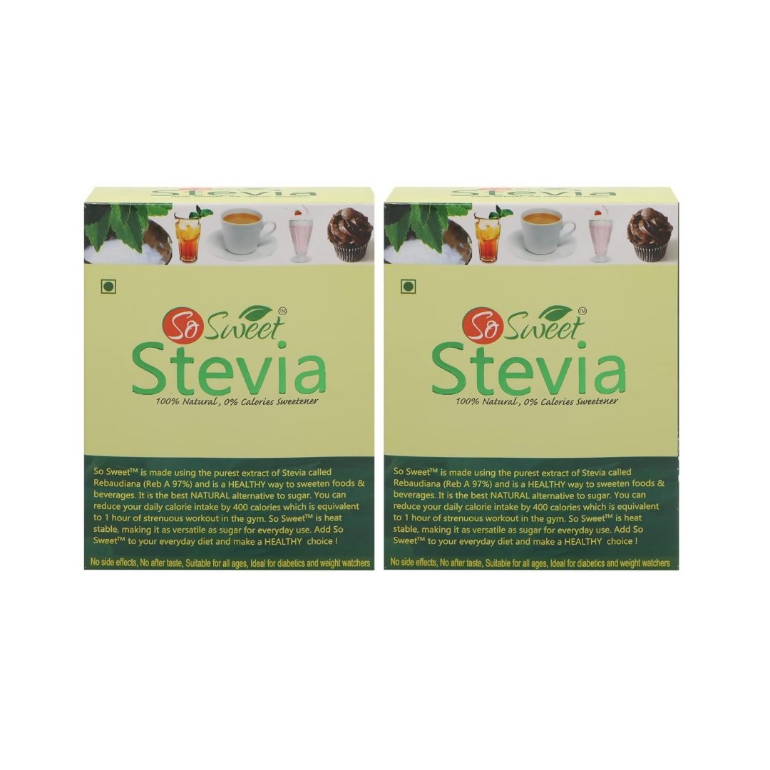 So Sweet Stevia Sachets -50 Sugar Free Natural Sweetener | Grocsy